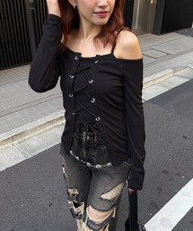 スパイラルガール　ラビット　ラム　コート SPIRAL GIRL - ラビットファーコート ラビットファー アウターの