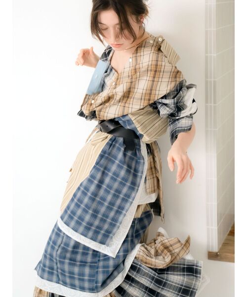 Ungrid（アングリッド）の「リメイクチェックマキシスカート