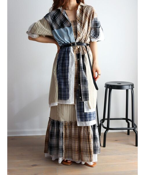 Ungrid（アングリッド）の「リメイクチェックマキシスカート