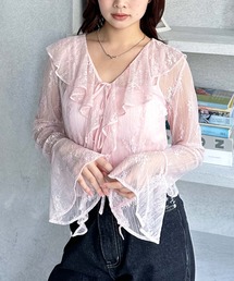 archana archive ピンクフリル　カットソー archana archive ピンクフリル カットソー