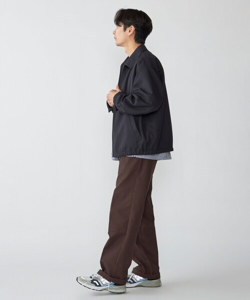 SHIPS（シップス）の「SHIPS: ウール ライク ポリエステル ジップ ブルゾン（ブルゾン・メンズ・グレー/ベージュ/ネイビー・SMALL/MEDIUM/LARGE）」の7枚目の写真