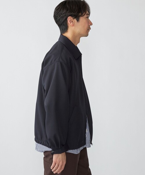 SHIPS（シップス）の「SHIPS: ウール ライク ポリエステル ジップ ブルゾン（ブルゾン・メンズ・グレー/ベージュ/ネイビー・SMALL/MEDIUM/LARGE）」の13枚目の写真