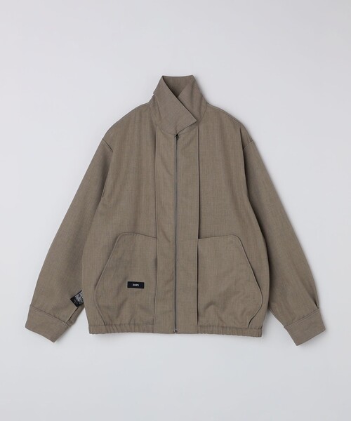 SHIPS（シップス）の「SHIPS: ウール ライク ポリエステル ジップ ブルゾン（ブルゾン・メンズ・グレー/ベージュ/ネイビー・SMALL/MEDIUM/LARGE）」の18枚目の写真