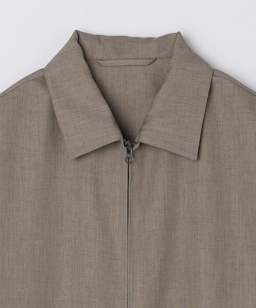 SHIPS（シップス）の「SHIPS: ウール ライク ポリエステル ジップ ブルゾン（ブルゾン・メンズ・グレー/ベージュ/ネイビー・SMALL/MEDIUM/LARGE）」の20枚目の写真