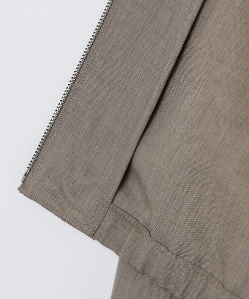 SHIPS（シップス）の「SHIPS: ウール ライク ポリエステル ジップ ブルゾン（ブルゾン・メンズ・グレー/ベージュ/ネイビー・SMALL/MEDIUM/LARGE）」の21枚目の写真