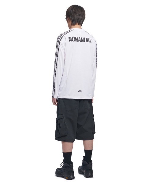 Tシャツ・カットソー NOMANUAL CRACKED LINE LONG SLEEVE UNIFORM 5JH511 NOMANUAL】CRACKED LINE LONG SLEEVE UNIFORM(Tシャツ