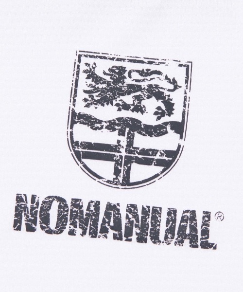 Tシャツ・カットソー NOMANUAL CRACKED LINE LONG SLEEVE UNIFORM 5JH511 NOMANUAL】CRACKED LINE LONG SLEEVE UNIFORM（Tシャツ