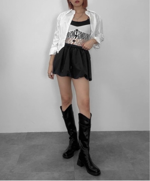 【関税込み】Yasmine Eslami レッド Zoe ボディスーツ ホワイトジョーラ WHITE JOOLAセレモニーワンピーススーツ
