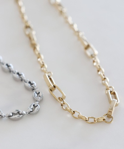 LEPSIM（レプシィム）の「ステンレスチェーンネックレス　303265（ネックレス・レディース・シルバー/シルバー系その他/ゴールド・ONE SIZE）」の3枚目の写真