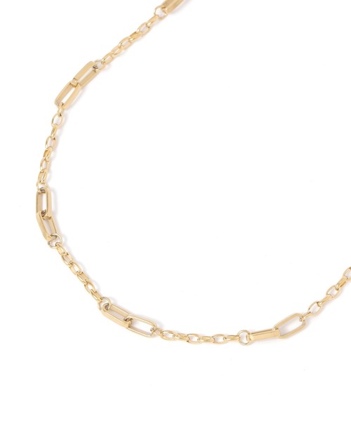 LEPSIM（レプシィム）の「ステンレスチェーンネックレス　303265（ネックレス・レディース・シルバー/シルバー系その他/ゴールド・ONE SIZE）」の4枚目の写真