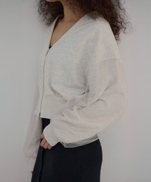 MIELI INVARIANT | Sweat Layer Zip Cardigan(カーディガン/ボレロ)