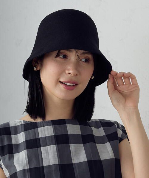 COMME CA ISM(コムサイズム)の「サーモバケットハット(ハット・レディース・ブラック/ライトベージュ/ブラウン・FREE)」の2枚目の写真