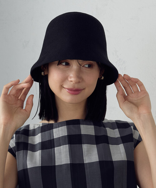 COMME CA ISM(コムサイズム)の「サーモバケットハット(ハット・レディース・ブラック/ライトベージュ/ブラウン・FREE)」の13枚目の写真