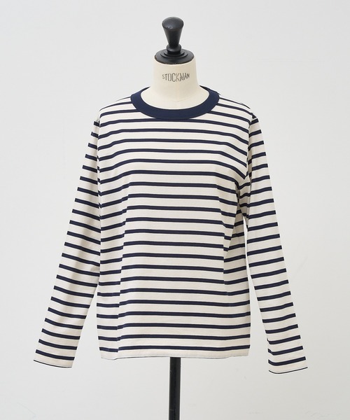 collex(コレックス)の「ロングスリーブベーシックTシャツ(Tシャツ/カットソー・レディース・ネイビー/ホワイト/ブラック系その他/ブラック・フリー)」の16枚目の写真