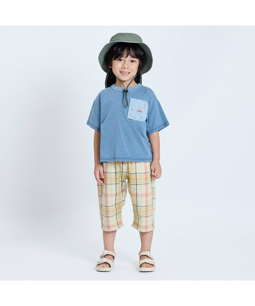 F.O.KIDS（エフオーキッズ）の「【ジュニア対応】イージーチルーズパンツ（その他パンツ・キッズ・ベージュ/チャコール/チェック/ストライプ/レインボー・80/90/100/110/120/130/140/150/160）」の8枚目の写真