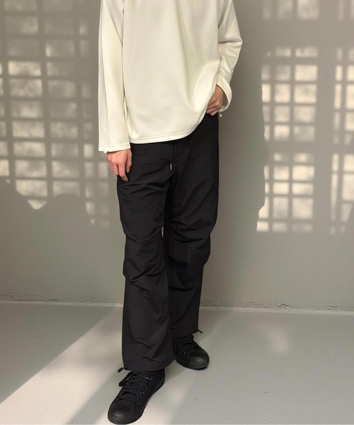 Burner(バーナー)の「パラシュートミリタリーパンツ(その他パンツ・メンズ・ブラック/チャコールグレー/ベージュ/イエロー/ダークベージュ/カーキオリーブ/グレイッシュブルー・マルチサイズ)」の1枚目の写真