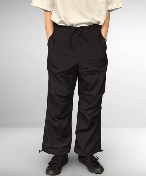 Burner(バーナー)の「パラシュートミリタリーパンツ(その他パンツ・メンズ・ブラック/チャコールグレー/ベージュ/イエロー/ダークベージュ/カーキオリーブ/グレイッシュブルー・マルチサイズ)」の8枚目の写真