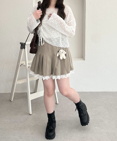 shrita（シュリータ）の「ドロストシアーレーストップス（シャツ/ブラウス・キッズ・ブラック/ホワイト・S/M/L）」の13枚目の写真