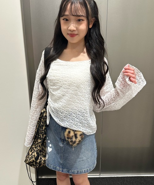 shrita（シュリータ）の「ドロストシアーレーストップス（シャツ/ブラウス・キッズ・ブラック/ホワイト・S/M/L）」の19枚目の写真