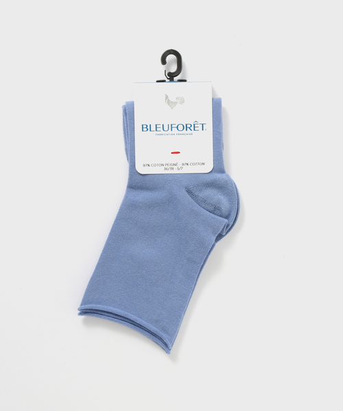 Spick & Span(XsbNAhXp)BLEU FORET/u[tH SOLIDCOLORS VELVET COTTON ANKL(\bNX/C)