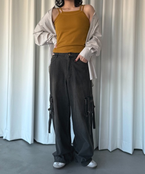 apres jour mignon(アプレジュールミニョン)の「レイヤードカップ付きキャミソール【ZOZOTOWN限定アイテム 】(キャミソール・レディース・マスタード/レッド/ナチュラル/ブラック・フリー/X-LARGE)」の12枚目の写真