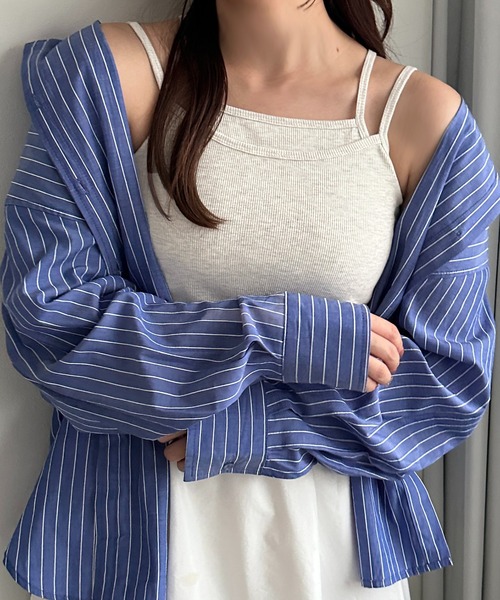 apres jour mignon(アプレジュールミニョン)の「レイヤードカップ付きキャミソール【ZOZOTOWN限定アイテム 】(キャミソール・レディース・マスタード/レッド/ナチュラル/ブラック・フリー/X-LARGE)」の7枚目の写真