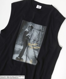 Salong hameu（サロン ハミュー）の「MICHAEL JACKSON（マイケル・ジャクソン）プリントノースリーブＴシャツ メンズ レディース ユニセックス（Tシャツ/カットソー・メンズ）」