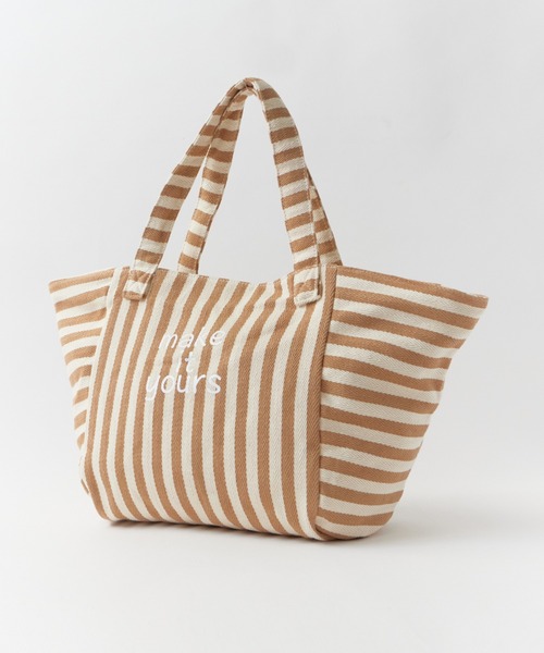 ROOPTOKYO(ループトウキョウ)の「Marine style striped tote bag / マリンテイストストライプトートバッグ(トートバッグ・レディース・オレンジ/ベージュ・FREE)」の14枚目の写真