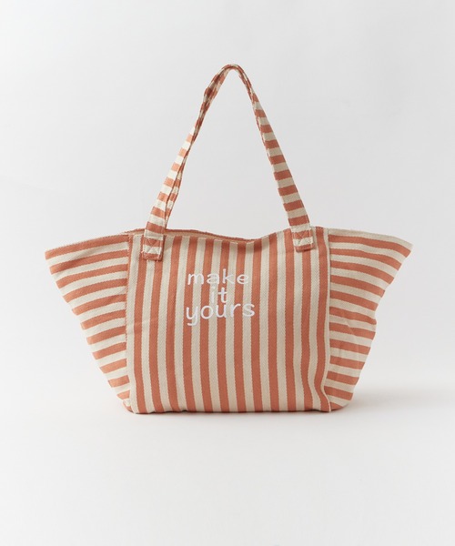 ROOPTOKYO(ループトウキョウ)の「Marine style striped tote bag / マリンテイストストライプトートバッグ(トートバッグ・レディース・オレンジ/ベージュ・FREE)」の15枚目の写真