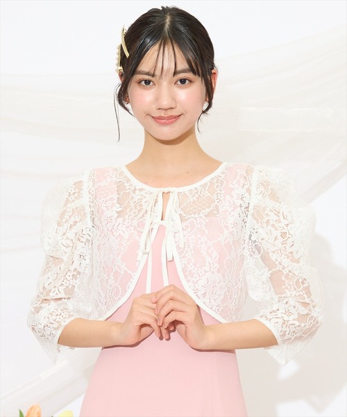 WILLSELECTION（ウィルセレクション）の「2WAYレースボレロ（その他トップス・レディース・ベージュ/オフホワイト/ブラック・FREE）」の18枚目の写真