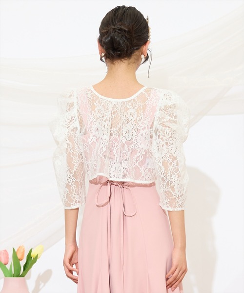 WILLSELECTION（ウィルセレクション）の「2WAYレースボレロ（その他トップス・レディース・ベージュ/オフホワイト/ブラック・FREE）」の14枚目の写真