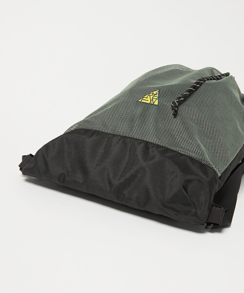 green label relaxing(グリーンレーベルリラクシング)の「GLR メッシュ ナップサック / キッズ(バックパック/リュック・キッズ・ブラック/グレー・FREE)」の8枚目の写真