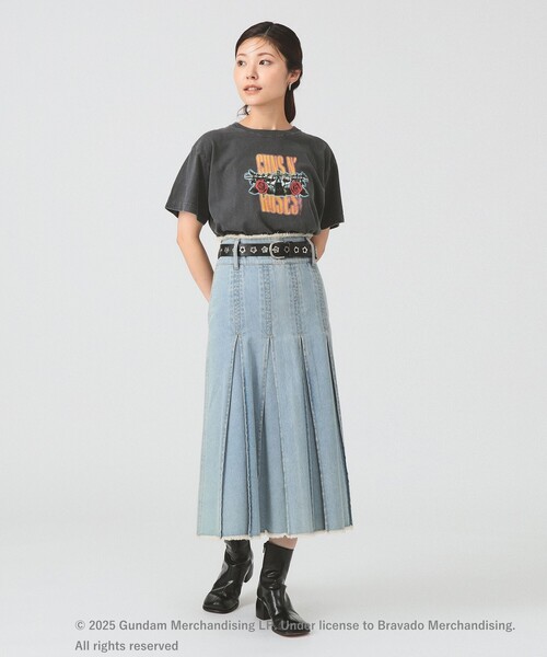 Ray BEAMS（レイビームス）の「【別注】GOOD ROCK SPEED / MUSIC Tシャツ（Tシャツ/カットソー・レディース・ブラック/ホワイト/ブラック系その他4/サックスブルー・ONE SIZE）」の8枚目の写真