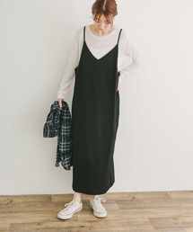 ITEMS URBANRESEARCH | シアークルーネックTシャツ×キャミワンピース(ワンピース)