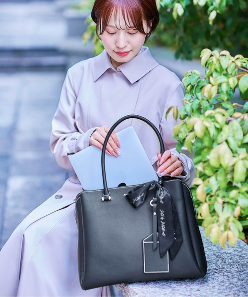 JILL BY JILLSTUART スカーフトートバッグ 大 グレー JILL by STUART トートバッグ LinkJ スカーフトート大