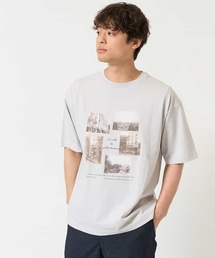 a.v.v（アーヴェヴェ）の「【接触冷感】フォトプリントワイドシルエットカットソー（Tシャツ/カットソー）」