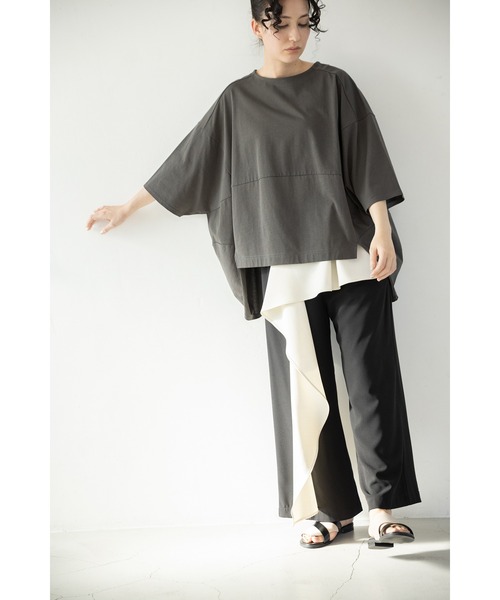 セール】バックロングコクーンプルオーバー（Tシャツ/カットソー