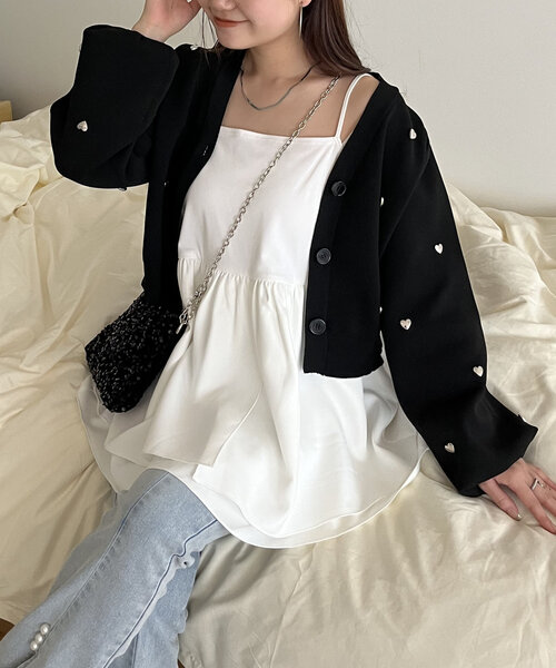 prose verse（プロズヴェール）の「レイヤードインナーキャミソール（キャミソール・レディース・ホワイト系その他/ホワイト系その他2/ホワイト系その他3・LARGE/MEDIUM）」の18枚目の写真