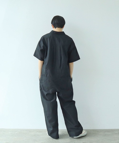 PAR ICI（パーリッシィ）の「【WEB別注】タイプライター フリルオールインワン（つなぎ/オールインワン・レディース・ブラック・FREE）」の5枚目の写真