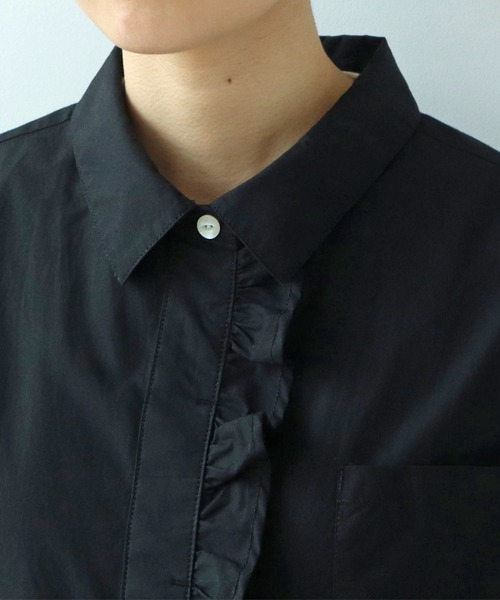 PAR ICI（パーリッシィ）の「【WEB別注】タイプライター フリルオールインワン（つなぎ/オールインワン・レディース・ブラック・FREE）」の14枚目の写真