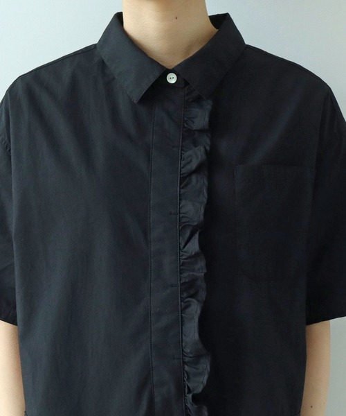 PAR ICI（パーリッシィ）の「【WEB別注】タイプライター フリルオールインワン（つなぎ/オールインワン・レディース・ブラック・FREE）」の12枚目の写真