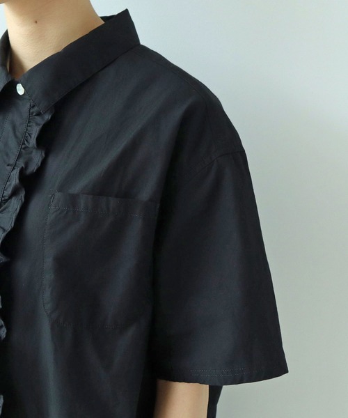 PAR ICI（パーリッシィ）の「【WEB別注】タイプライター フリルオールインワン（つなぎ/オールインワン・レディース・ブラック・FREE）」の16枚目の写真