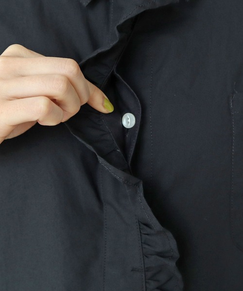 PAR ICI（パーリッシィ）の「【WEB別注】タイプライター フリルオールインワン（つなぎ/オールインワン・レディース・ブラック・FREE）」の15枚目の写真