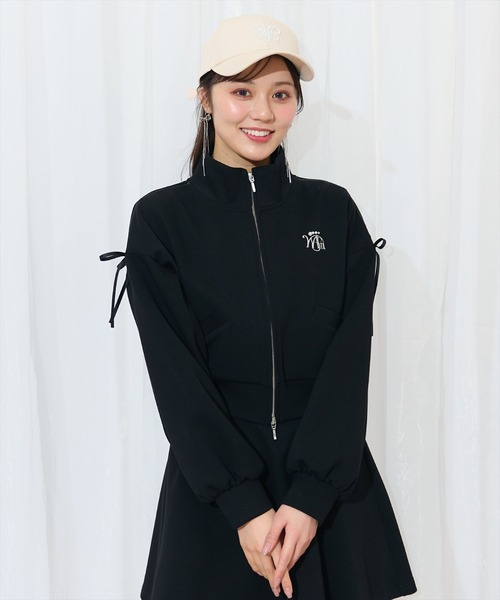 WILLSELECTION（ウィルセレクション）の「ロゴ刺繍リボントラックジャケット（パーカー・レディース・オフホワイト/ネイビー/ブラック/ピンク・FREE）」の21枚目の写真