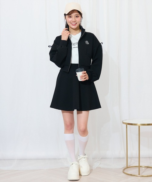 WILLSELECTION（ウィルセレクション）の「ロゴ刺繍リボントラックジャケット（パーカー・レディース・オフホワイト/ネイビー/ブラック/ピンク・FREE）」の20枚目の写真