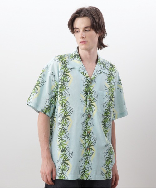 MANASTASH（マナスタッシュ）の「MANASTASH/マナスタッシュ/LINEN MANALOHA SHIRT（シャツ/ブラウス・メンズ・ブラック/ライトブルー/ホワイト・S/M/L/XL）」の3枚目の写真