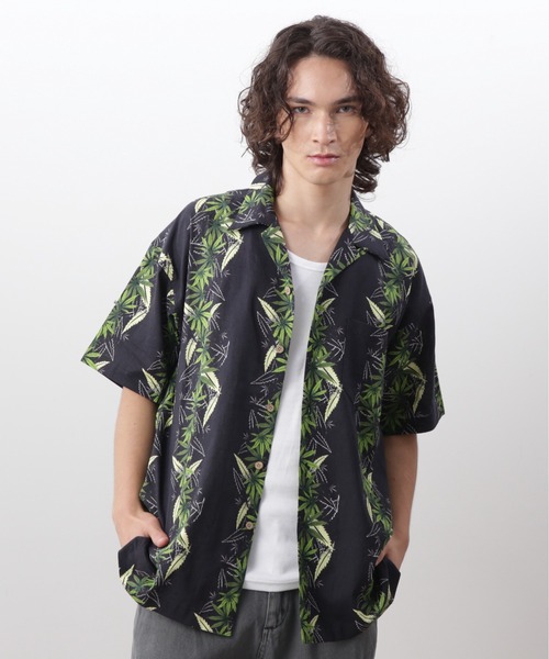 MANASTASH（マナスタッシュ）の「MANASTASH/マナスタッシュ/LINEN MANALOHA SHIRT（シャツ/ブラウス・メンズ・ブラック/ライトブルー/ホワイト・S/M/L/XL）」の4枚目の写真