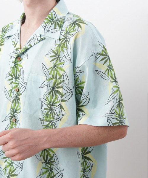 MANASTASH（マナスタッシュ）の「MANASTASH/マナスタッシュ/LINEN MANALOHA SHIRT（シャツ/ブラウス・メンズ・ブラック/ライトブルー/ホワイト・S/M/L/XL）」の20枚目の写真