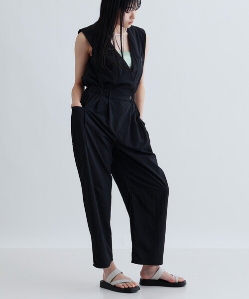 GALLEST（ギャレスト）の「Vネックオーバーオール（サロペット/オーバーオール・レディース・ダークブラウン/ブラック・36/38）」の12枚目の写真