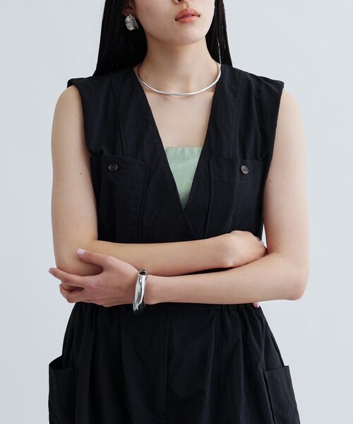 GALLEST（ギャレスト）の「Vネックオーバーオール（サロペット/オーバーオール・レディース・ダークブラウン/ブラック・36/38）」の13枚目の写真